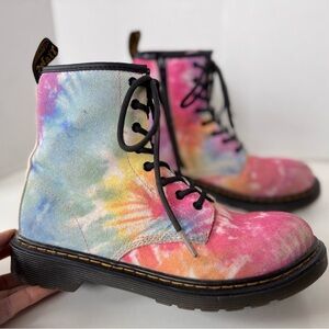 Dr Martens 1460 Rainbow Tie Dye Boots Women’s Size 6